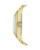 Oberaar Damenuhr aus feinstem Netzstoff in Gold/Schwarz