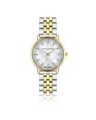 Montre pour femme en maille fine Lugano or/argent