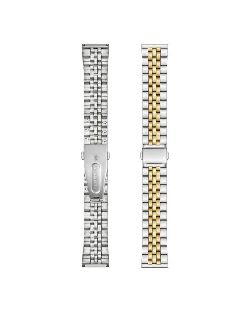 Montre pour femme en maille fine Lugano or/argent