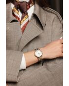 Montre pour femme en maille fine Lugano or/argent