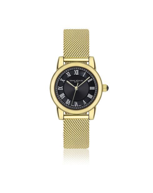 Orologio da donna Biel in maglia metallica oro/nera