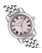 Montre pour femme Sils en maille fine argent/rose clair