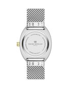 Montre pour femme en maille métallique Davos argent/blanc