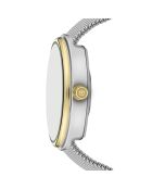 Montre pour femme en maille métallique Davos argent/blanc