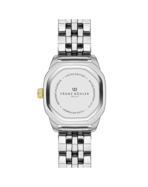 Montre pour femme en maille fine Aegeri argent/or