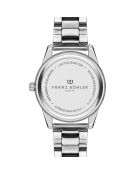 Reloj Huttwil de malla fina plateada/negra para hombre