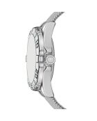 Reloj Totensee de malla metálica plateada/negra para hombre
