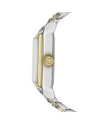 Lej Nair Damenuhr aus feinem Mesh in Silber/Gold/Weiß