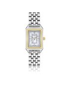Montre pour femme en maille fine Lej Nair argent/blanc