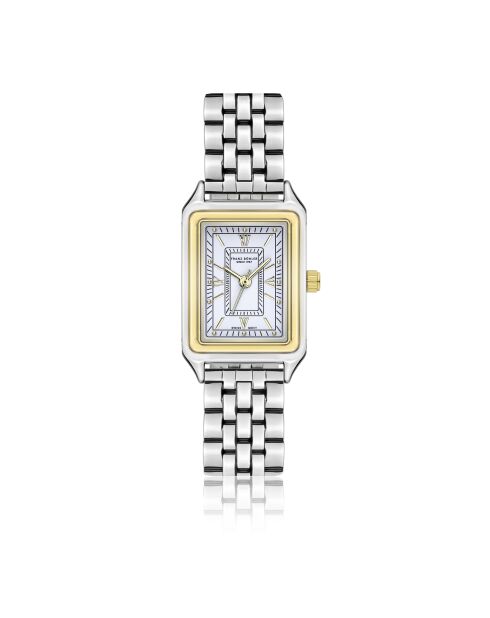 Montre pour femme en maille fine Lej Nair argent/blanc