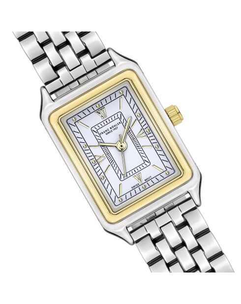 Montre pour femme en maille fine Lej Nair argent/blanc