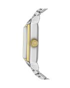 Montre pour femme en maille fine Lej Nair argent/blanc