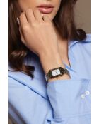 Montre pour femme en maille fine Lej Nair argent/blanc