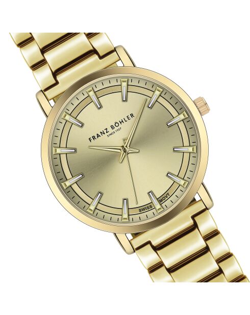 Montre pour femme en maille fine Klontal dorée