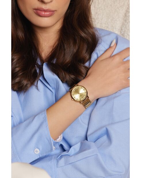 Montre pour femme en maille fine Klontal dorée