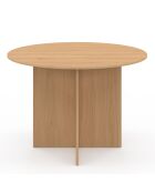 Ronde houten eettafel Ophélia - 110x110x75 cm