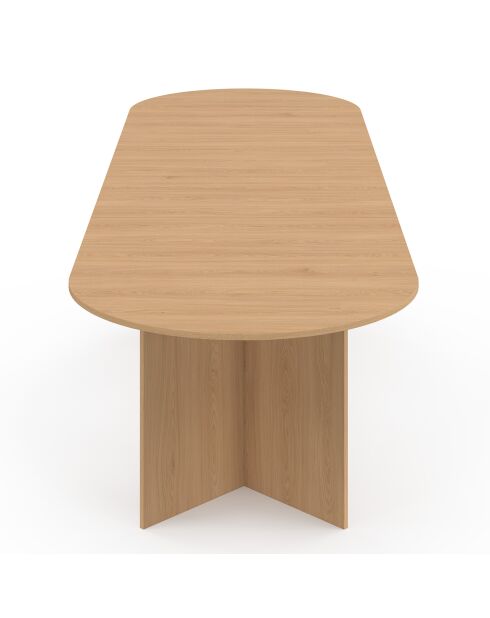 Gabin uitschuifbare eettafel 200-300 cm beukeneffect - 300x90x75 cm