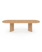 Gabin uitschuifbare eettafel 200-300 cm beukeneffect - 300x90x75 cm