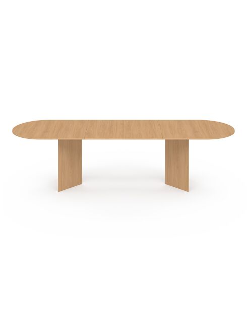 Gabin uitschuifbare eettafel 200-300 cm beukeneffect - 300x90x75 cm