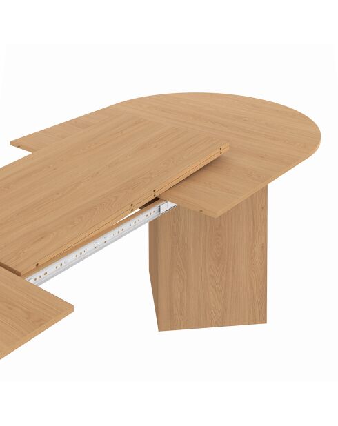 Gabin uitschuifbare eettafel 200-300 cm beukeneffect - 300x90x75 cm