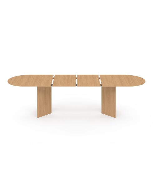 Gabin uitschuifbare eettafel 200-300 cm beukeneffect - 300x90x75 cm