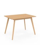 Uitschuifbare eettafel van Venezia hout - 150x80x75 cm