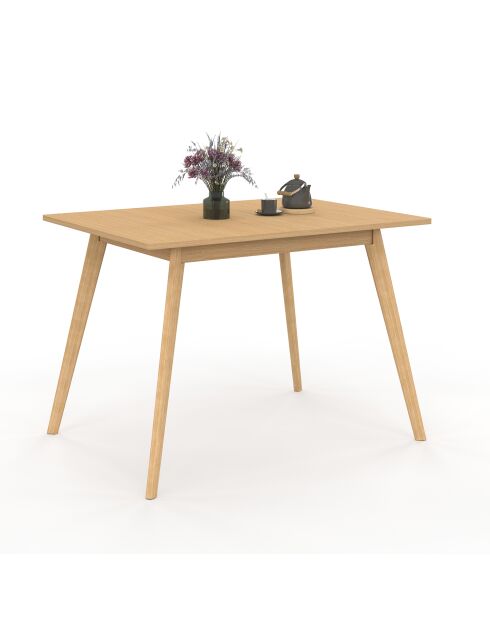 Uitschuifbare eettafel van Venezia hout - 150x80x75 cm
