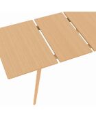 Uitschuifbare eettafel van Venezia hout - 150x80x75 cm