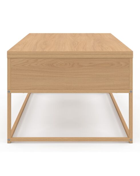 Opklapbare en opvouwbare salontafel Memphis met poten met houteffect - 100x55x40,5 cm