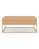 Heb- und zusammenklappbarer Couchtisch Memphis mit Beinen in Holzoptik, 100 x 55 x 40,5 cm