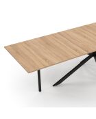 Spider ausziehbarer Esstisch 200-300 cm aus Holz und Schwarz - 300x90x75 cm