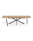 Spider ausziehbarer Esstisch 200-300 cm aus Holz und Schwarz - 300x90x75 cm