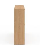 Meuble chaussures Faustine 2x2 portes - 24 paires bois - 100x23.5x80 cm