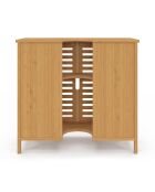 Meuble sous vasque Maya bambou 2 portes - 60x30x65 cm
