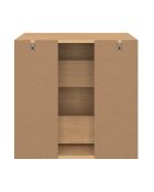 Meuble sous vasque Faustine 2 tiroirs bois - 60x45x60 cm