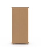 Armoire penderie Albane 2 portes bois - 80x48x167 cm