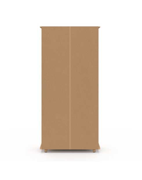 Armoire penderie Albane 2 portes bois - 80x48x167 cm