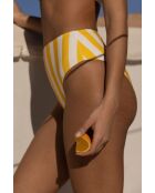 Bragas positano de cintura alta color amarillo limón