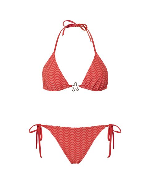 Haut de maillot triangle Jimi Starfish rouge