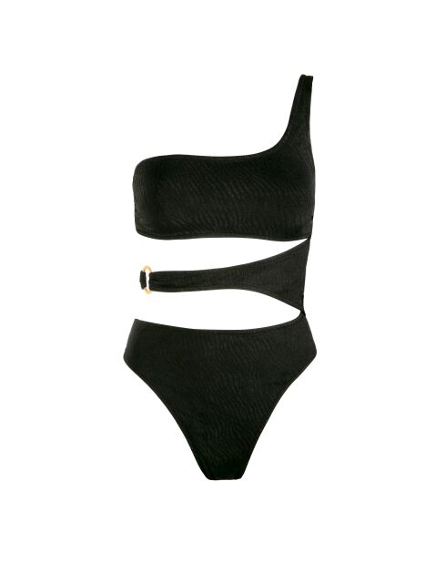 Costume da bagno intero Riva nero zebrato