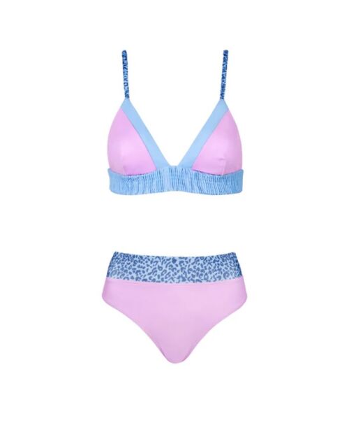 Culotte taille haute Suaeda Léopard lilas