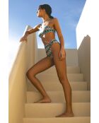 Culotte taille haute Typha Square rose turquoise bleu nuit doré