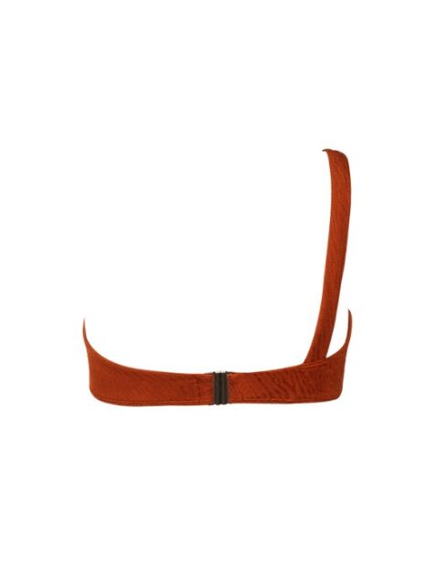 Top bikini asimmetrico Typha zebra terracotta