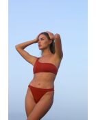 Top bikini asimmetrico Typha zebra terracotta