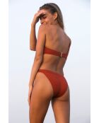 Top bikini asimmetrico Typha zebra terracotta