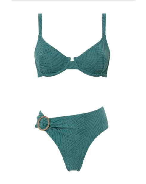 Haut de maillot balconnet Brooke vert Forest