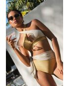 Top bikini Maneby Gold Foulard Cross