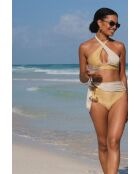Top bikini Maneby Gold Foulard Cross