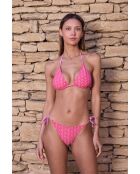 Haut de maillot triangle Jimi rose bubble gum