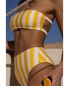 Citroengele Positano Bandeau-bikinitop